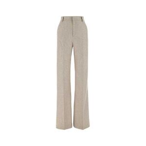 The Andamane Women Melange Grey Stretch Wool Blend Pant